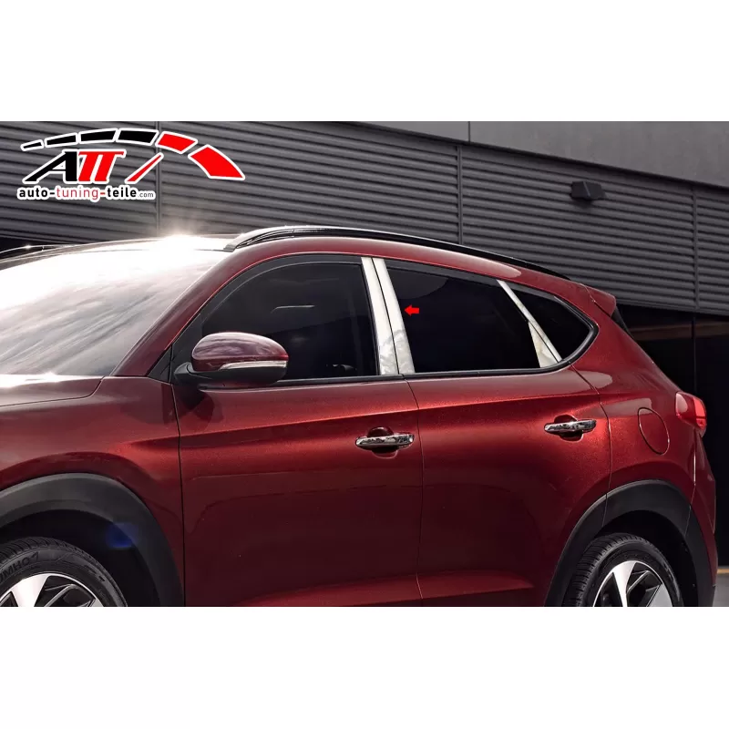Hyundai Tucson 2015-2017 Krom Kapı Direği 8 Par�...